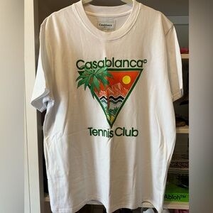 Casablanca White Print 'Tennis Club' Icon T-Shirt